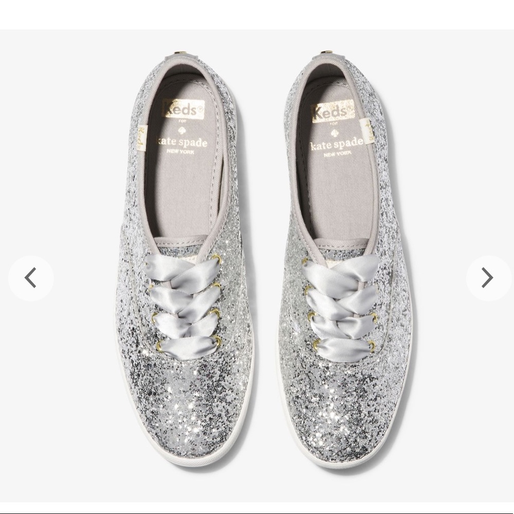 KEDS + KATE SPADE New York Glitter sneaker (silver)